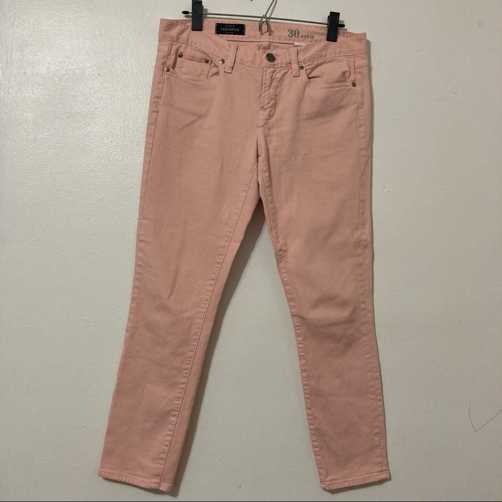 J.CREW Pink Ankle Jeans size 30